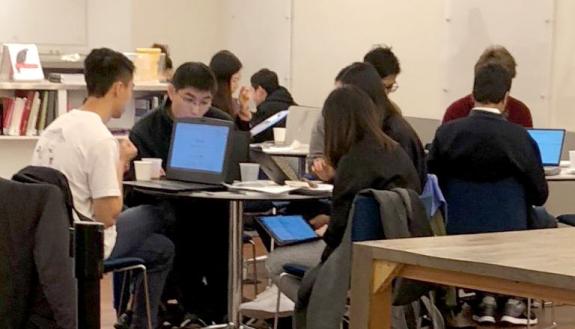 Datathon participants attempting to derive meaning from the Credit Sesame Data