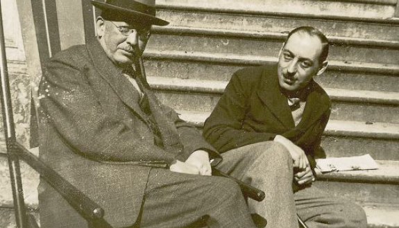 Constantine Curran and Paul Léon. Photograph: UCD Curran Collection