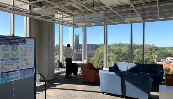 Posters describe presentations at the Duke Healthcare Innovation Jam
