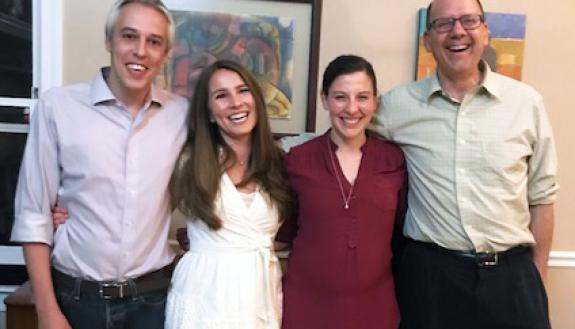 Mercy DeMenno, Anna Johns Hrom and Daniel Ribeiro  with Ed Balleisen