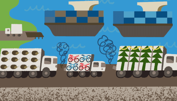 supply chain animated graphic