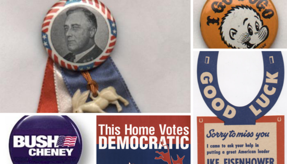 Election memorabilia from the Rubenstein Special Collections Library
