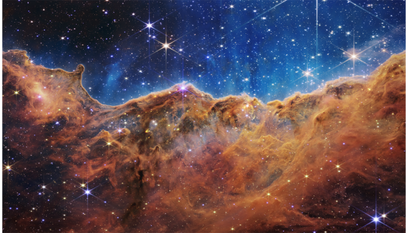 Carina nebula photo taken by the Webb Telescope