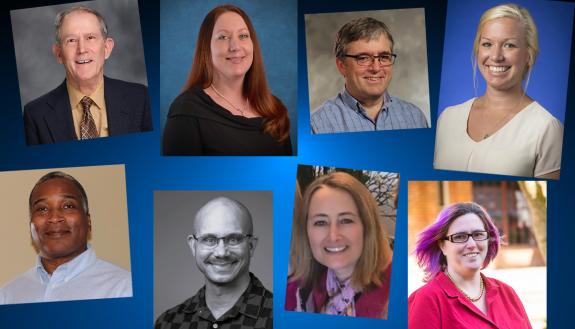 Duke colleagues Robert Reiman, Megan Bell, Seamus O'Reilly, Darby Nevola, Dudley Willis, Lee D. Baker, Jennifer Solomon and Bryn Smith share their first jobs. 