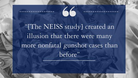 “As a result, it created an illusion that there were many more nonfatal gunshot cases than before,” 