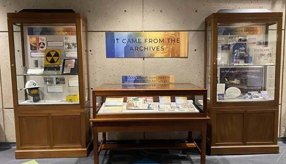 Halloween exhibit at library
