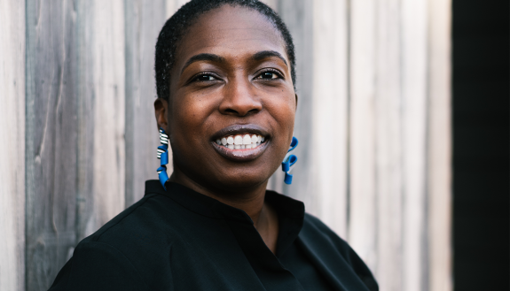 Portrait of Lauren Haynes, newly named Patsy R. and Raymond D. Nasher Senior Curator of Contemporary Art. Photo by Rana Young.