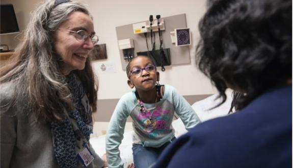 Louise Markert with young patient