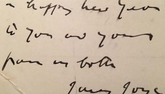 letter written by James Joyce