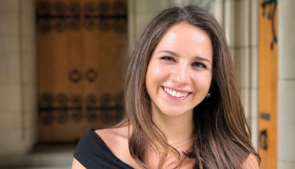 Leah Rosen has been selected the student commencement speaker. Photo by Kristen Brown