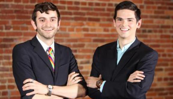 Jacob Tobia (left) and Patrick Oathout won Truman Scholarships in 2013