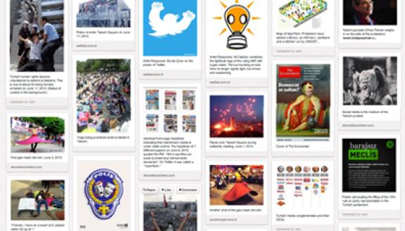 Duke Professor Erdag Goknar's Pinterest page collects daily images of the Turkish protests.