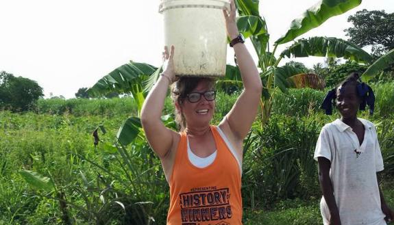 Lydia Bradford in Haiti