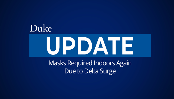 graphic for university message on mask policy