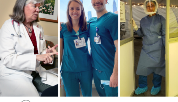 montage of nurses in action