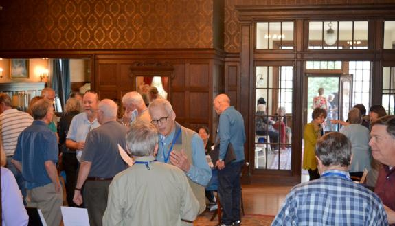 OLLI members at the volunteer fair: They are passionate about expanding their minds. Photo by Margaret McKeon