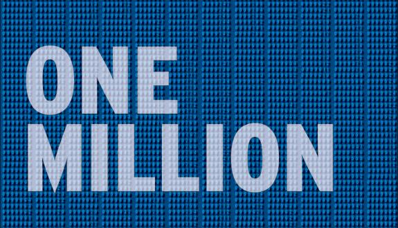 One Million written over numbers.