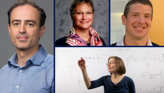 Early Career Award winners, clockwise from left: Nicolas Cassar, Tracey Yap, Michael Boyce and Lillian Pierce