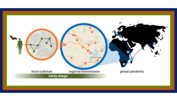 The interdisciplinary team of researchers aims to understand what factors turn a local outbreak into a global pandemic by focusing on human connections at a local, regional and global scales. (Nunn et al.)