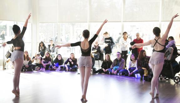  student dance group showcases one of the performance spaces at the Ruby.