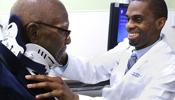 James Clark with Dr. Rory Goodwin