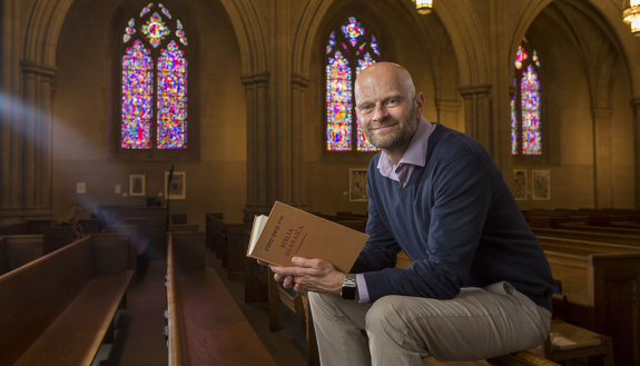 Old Testament Scholar Brent Strawn in Duke Chapel