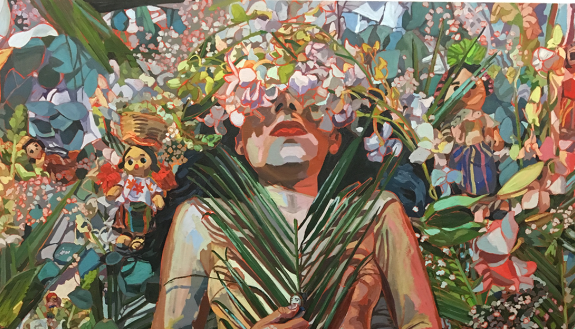 Kiara Machado, “Centro” (2019) (all photos by the author for Hyperallergic)