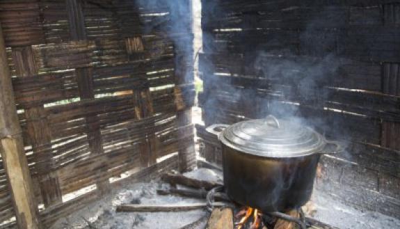 wood fire cooking in madagascar