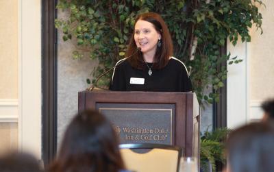 Karen Weber speaking.