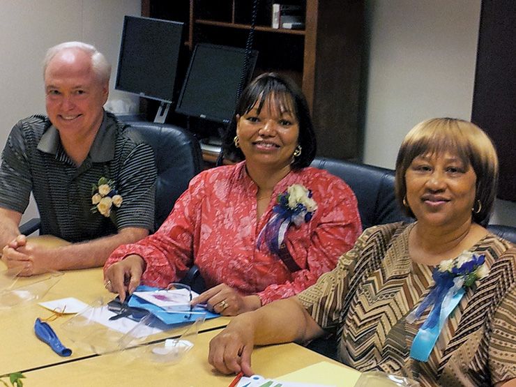 Richard Lee (30 years), Denise Evans (35 years) and Celenzy Chavis (40 years)
